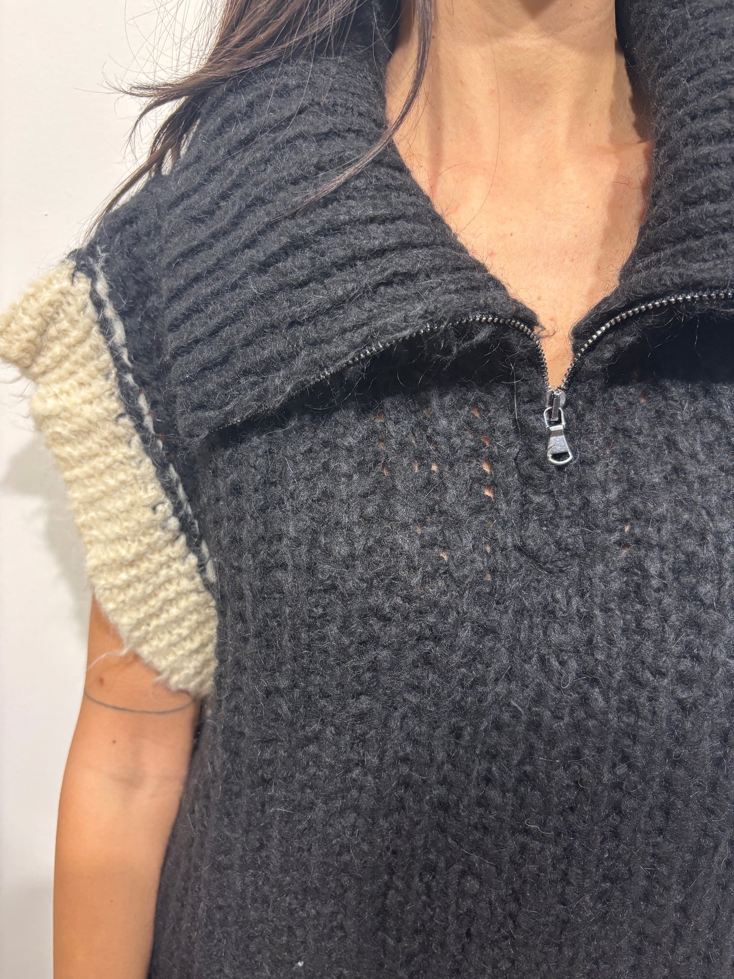 PULLOVER SMANICATO