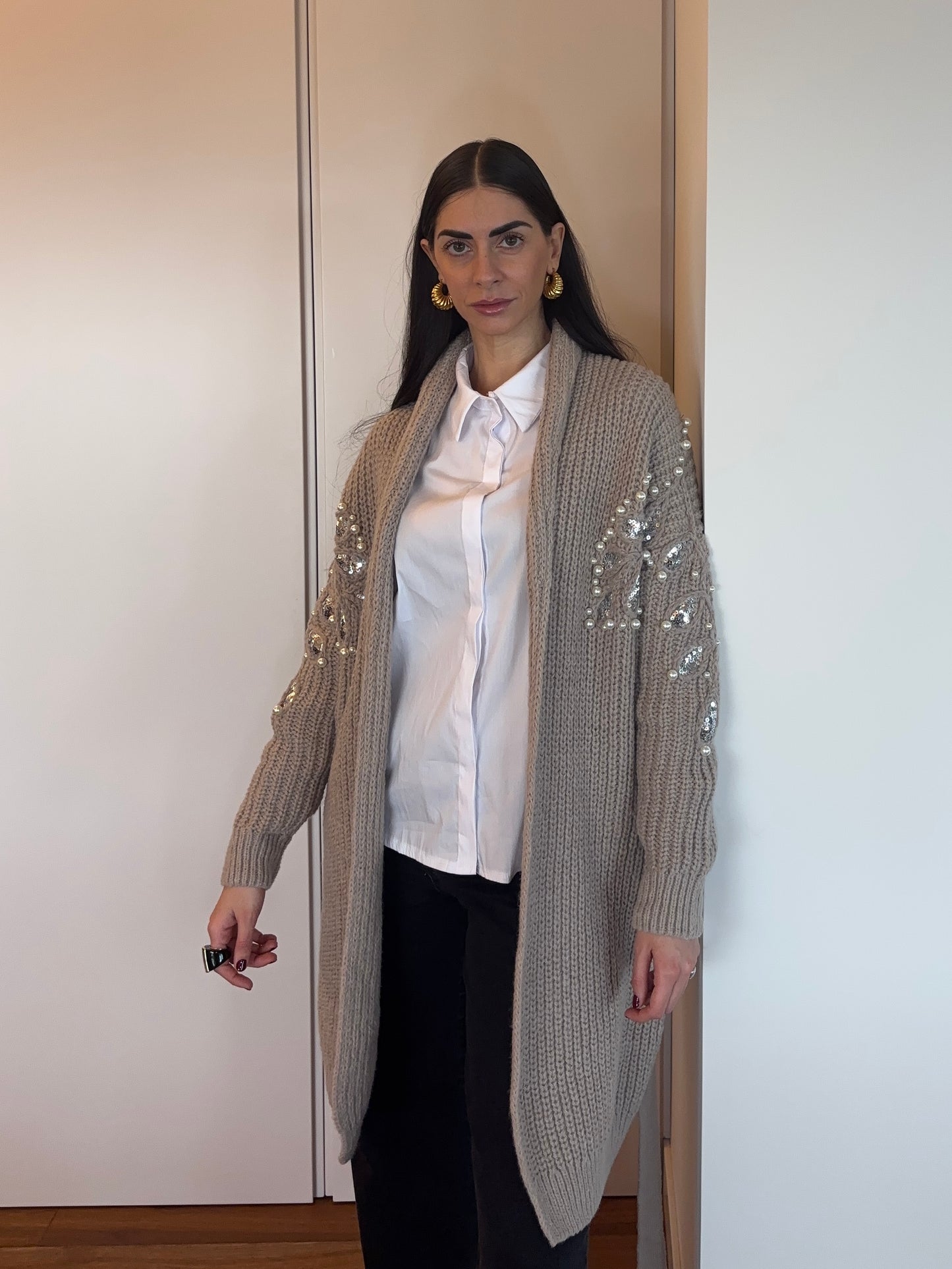 CARDIGAN PERLE