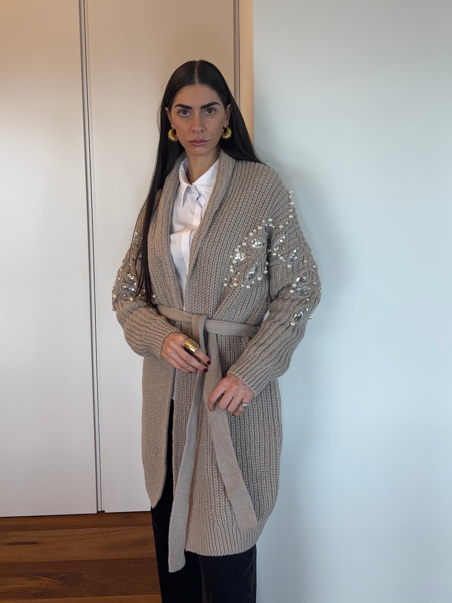 CARDIGAN PERLE