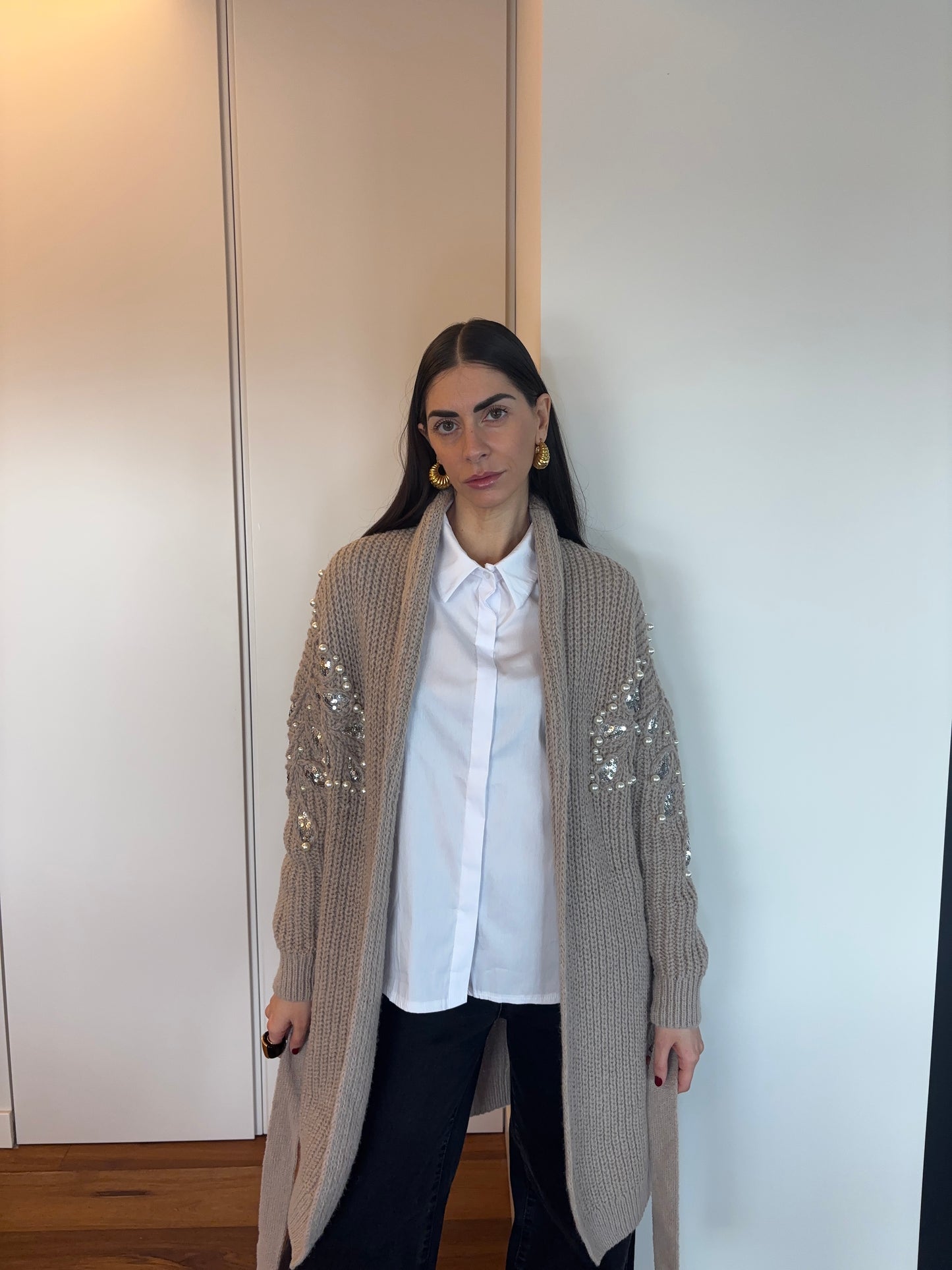 CARDIGAN PERLE